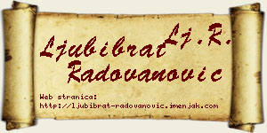 Ljubibrat Radovanović vizit kartica